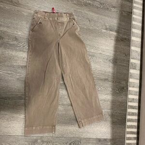 SPANX Stretch Twill Cropped Wide Leg Pant